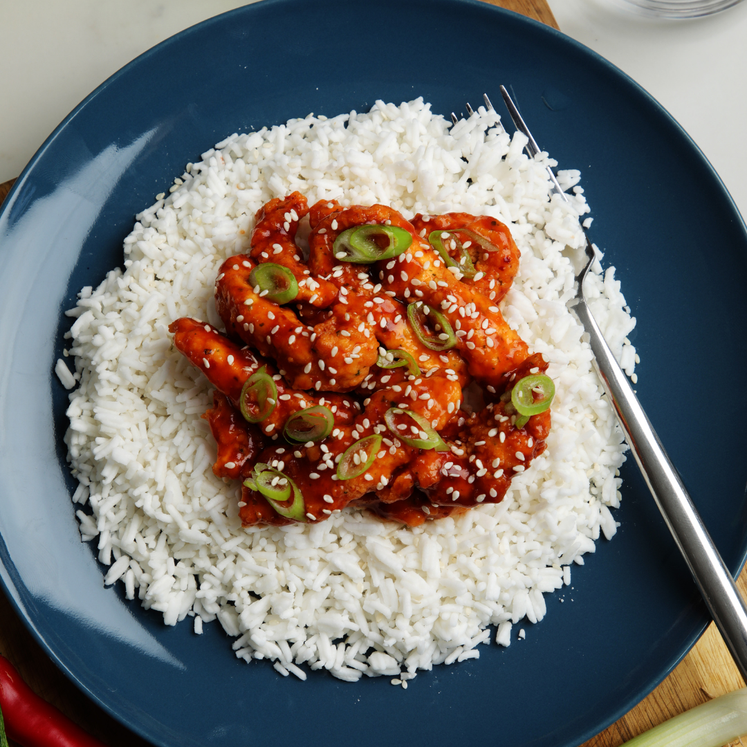 Honey Chilli Chicken and rice, Ready Meals, Red Box Kitchen, Ireland