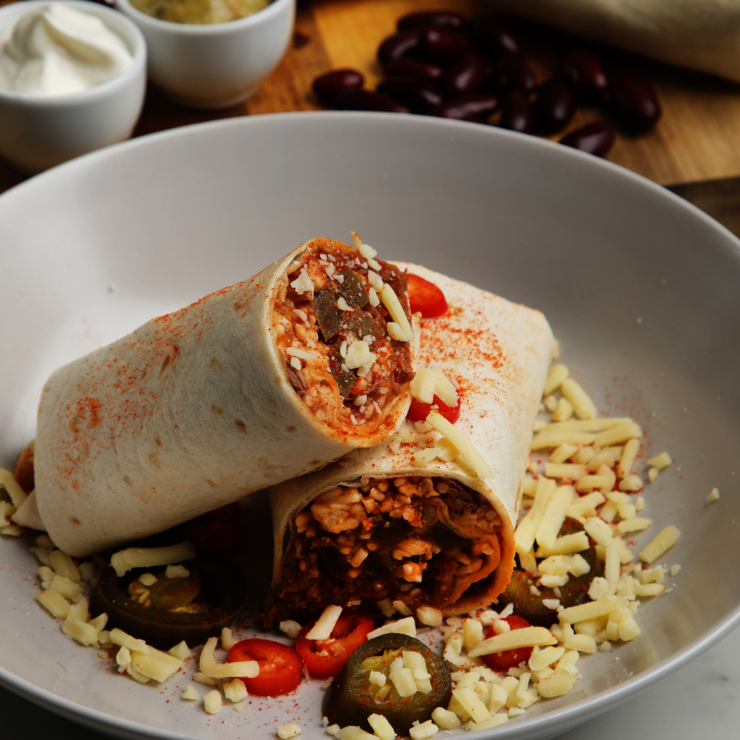 Chilli Beef Burrito, Ready Meals, Red Box Kitchen, Ireland